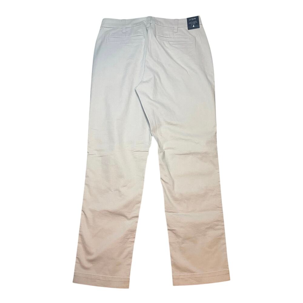 J.Crew High Rise Girlfriend Chino Pants Stone Straight Leg Size 4 - Picture 5 of 7